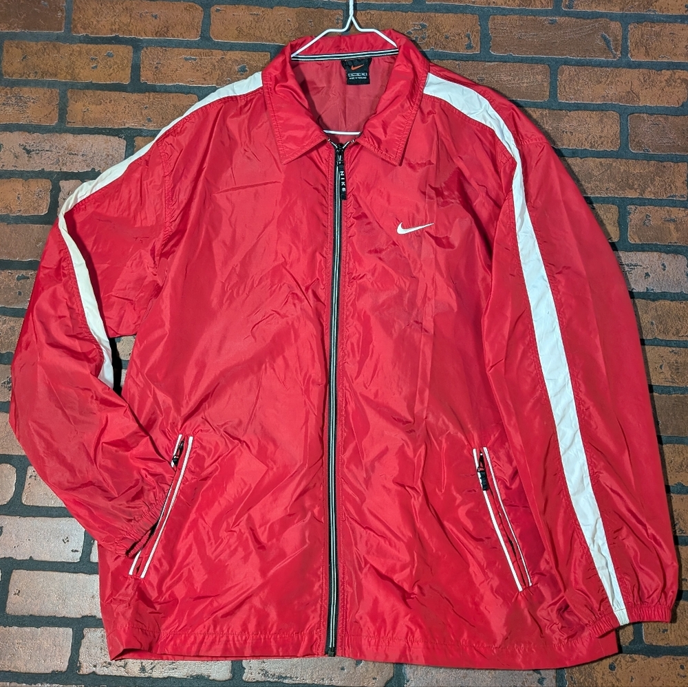 Vintage 90s Nike Full Zip‎ Windbreaker Jacket Baggy Men's XL Retro